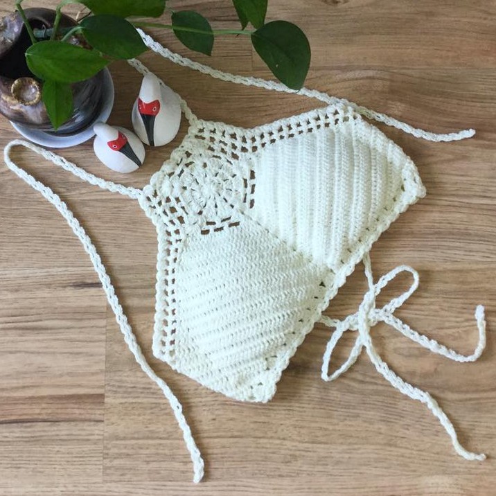 Áo bikini len móc