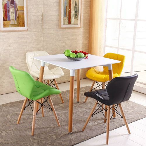 Ghế Eames tam giác, đệm nỉ bọc da cao cấp, sang trọng cho phòng khách, phòng ăn, cafe, trà sữa