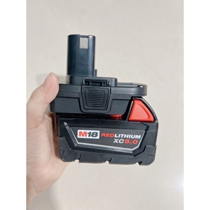 Đế chuyển từ pin Milwaukee sang máy Ryobi 18v