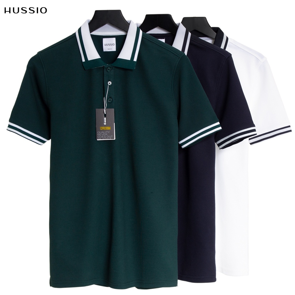 Áo POLO nam tay ngắn SANDY vải Cotton Pique siêu xịn, chuẩn form, thanh lịch, sang trọng - HUSSIO