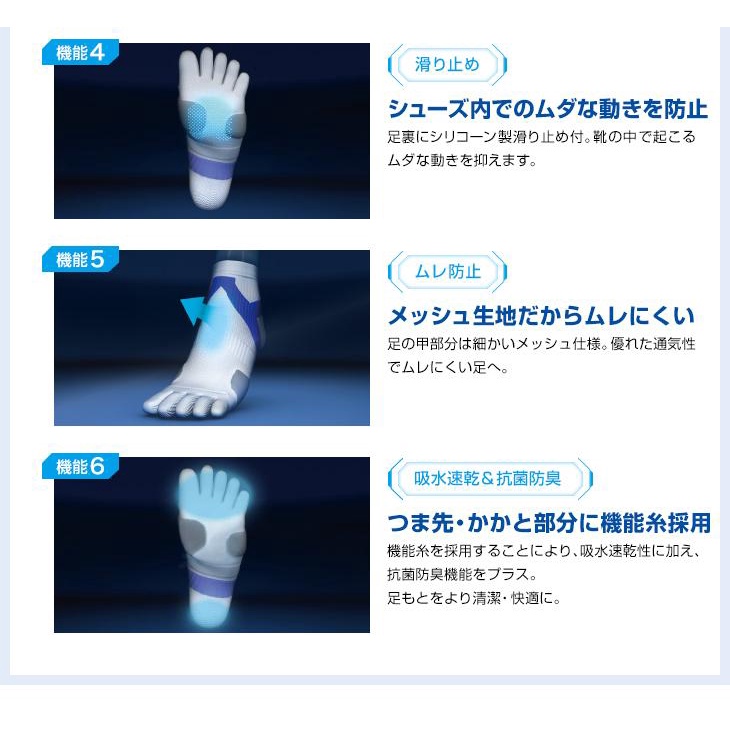 Tất xỏ ngón Phiten socking racer slim