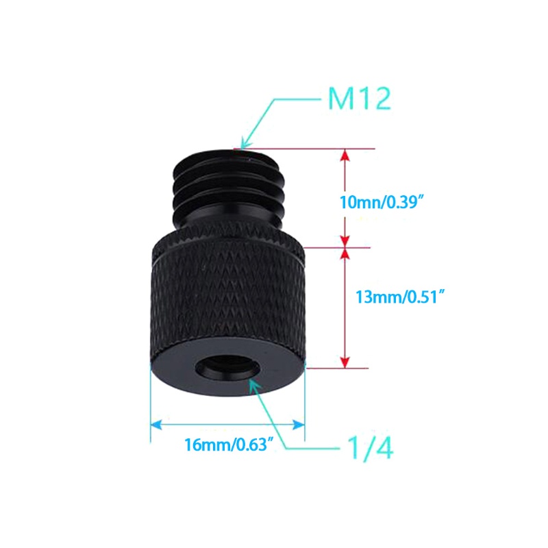 Set 2 Ốc Vít Chuyển Đổi 1 4 Sang M4 M5 M6 M8 M10 M12 1 4 Cho Máy Chiếu DSLR