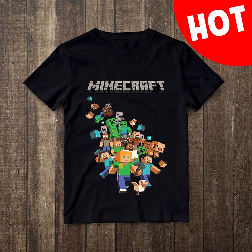 Top 2 áo in hình Minecraft được yêu thích, cực đẹp cực ngầu giá tận xưởng shop uy tín