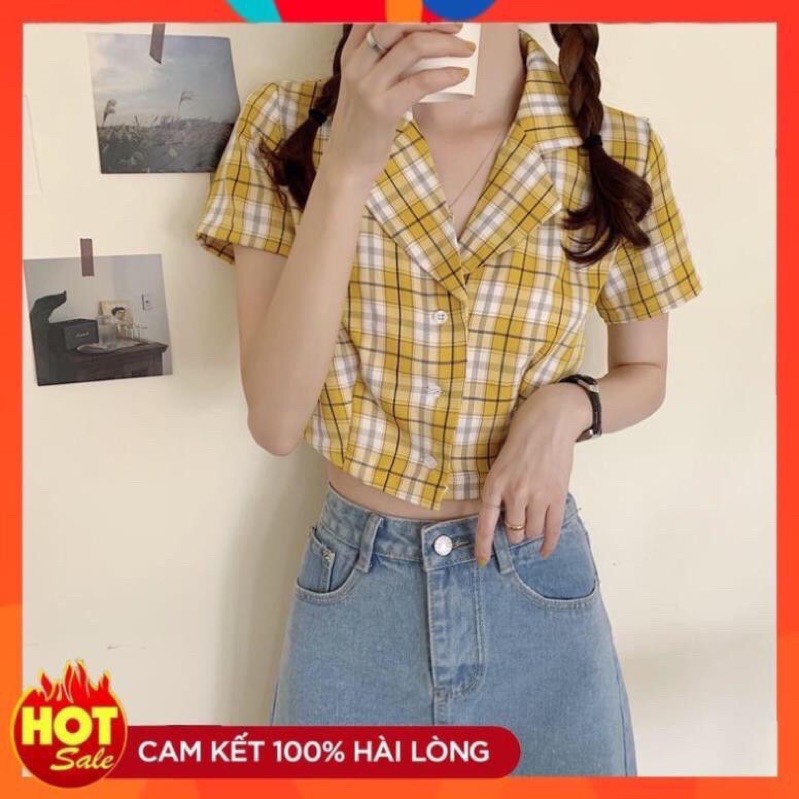ÁO SƠ MI CARO CỔ VEST