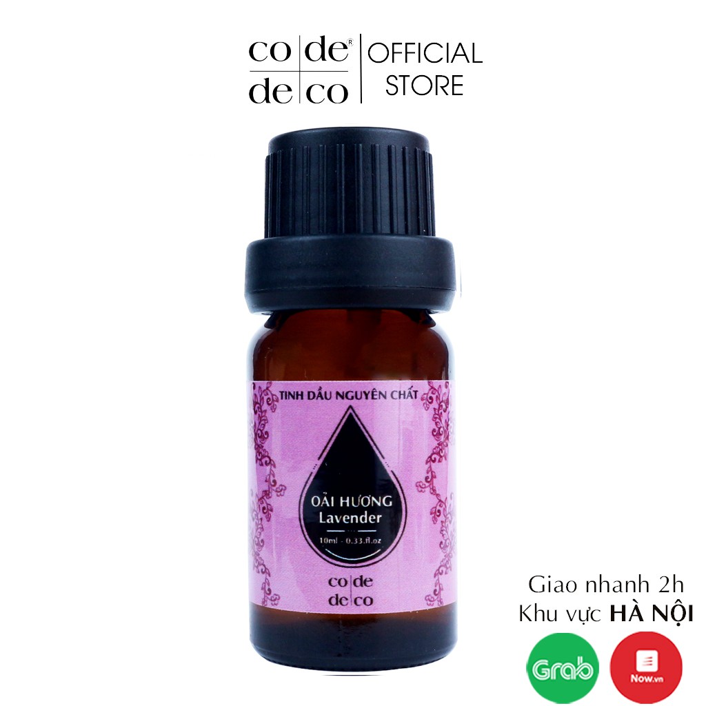 Tinh Dầu Oải Hương Thiên Nhiên Thơm Phòng, Thư Giãn 10ml CODE DECO