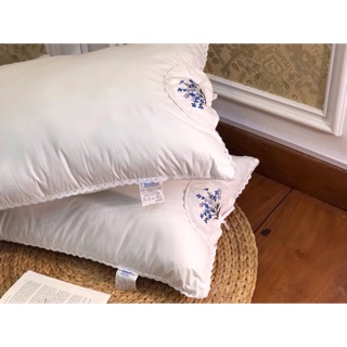 Ruột gối thêu hoa Lavender (2 chiếc) sẵn hàng sll