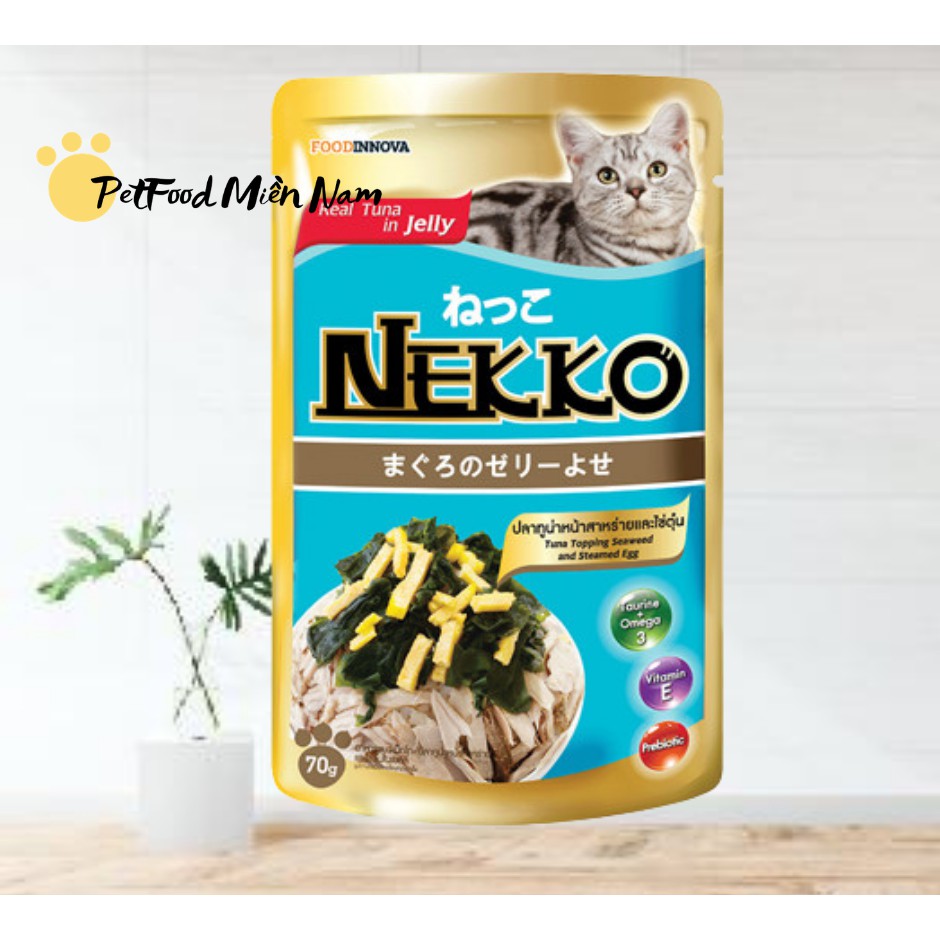 Pate cho mèo Nekko 70g đủ vị