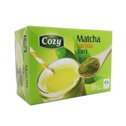 Trà Sữa Matcha Cozy Hòa Tan 3 trong 1 - 18 gói