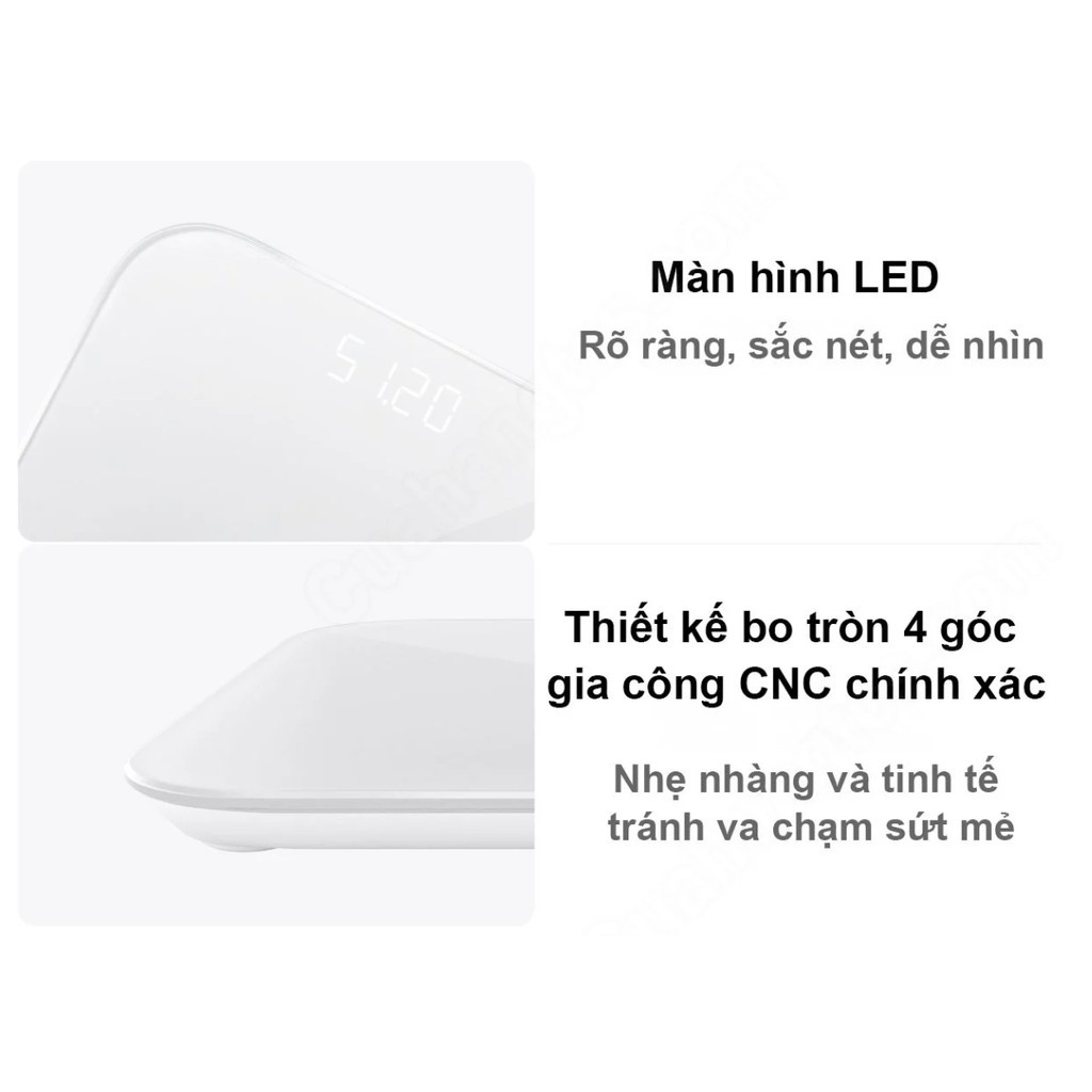 Cân điện tử thông minh Xiaomi Mi Smart Scale Gen2 - Bản quốc tế bảo hành 12 tháng