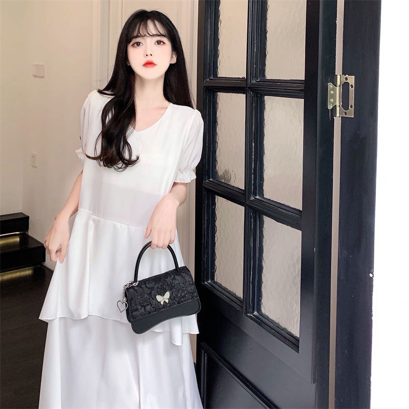 IELGY Set Áo Váy Thời Trang Phong Cách Pháp Cá Tính Cho Nữ