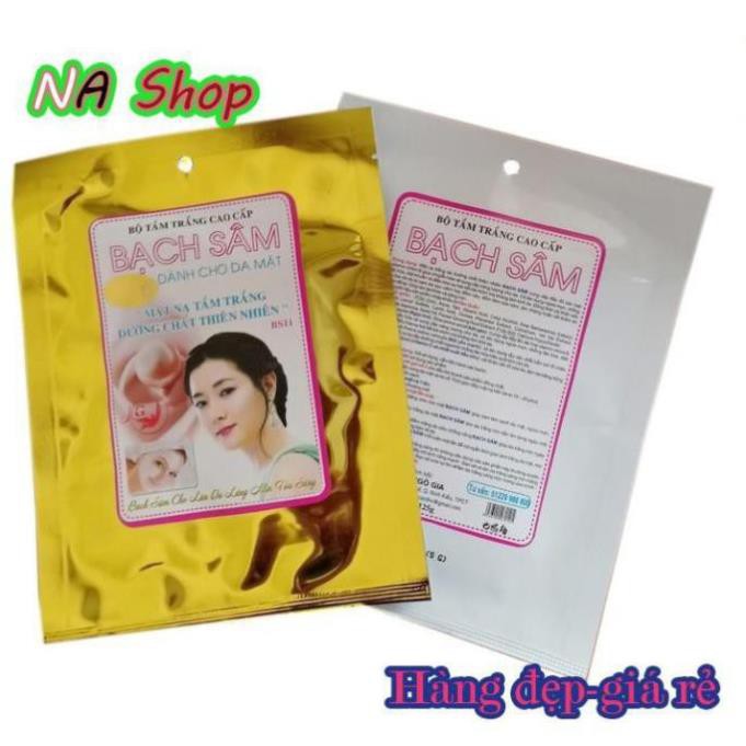 Kem tắm trắng Bạch Sâm dành cho da mặt 125g (Vàng - Trắng)