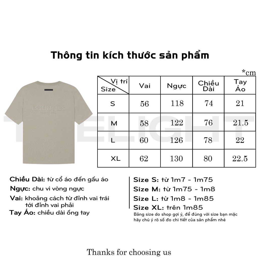 Áo thun tay lỡ FEAR OF GOD FOG ESSENTIALS SS21 phông Unisex nam nữ Premium Cotton oversize form rộng | BigBuy360 - bigbuy360.vn