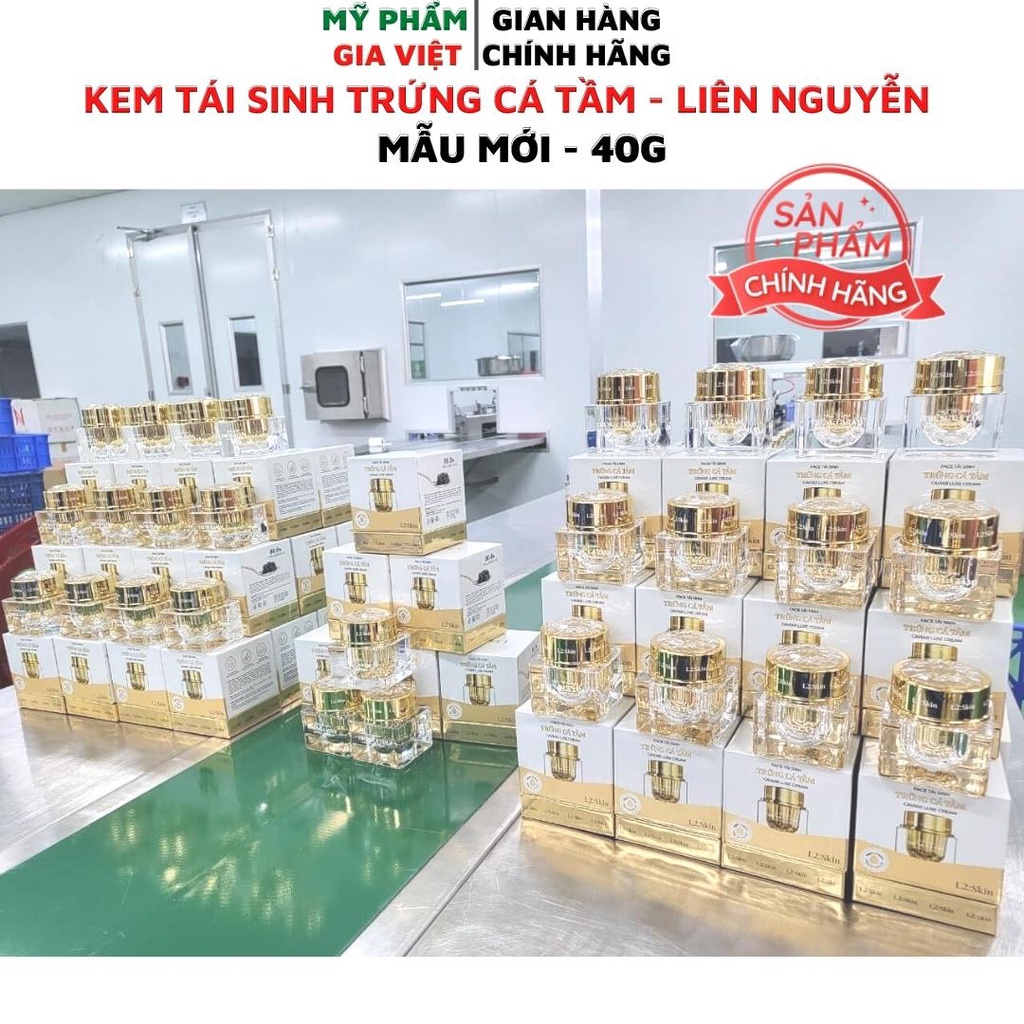 Kem Tái Sinh Trứng cá Tầm L2 - Mẫu Mới 40g - Chính Hãng Liên Nguyễn