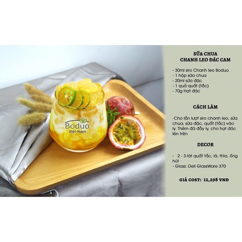 Mứt chanh leo Boduo hộp 1kg