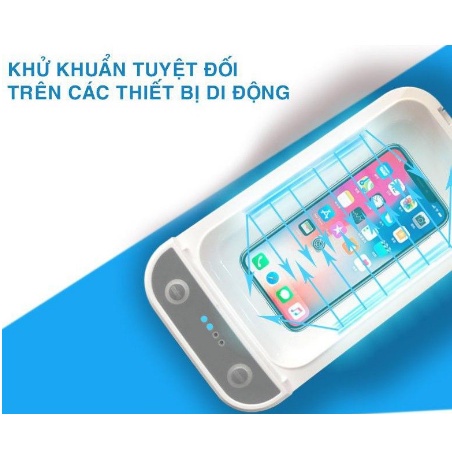 🔻Hộp Khử Trùng Khử khuẩn Điện Thoại hoặc các dùng cụ nhỏ trên xe oto Bằng Tia UV. Diệt khuẩn 99.9%