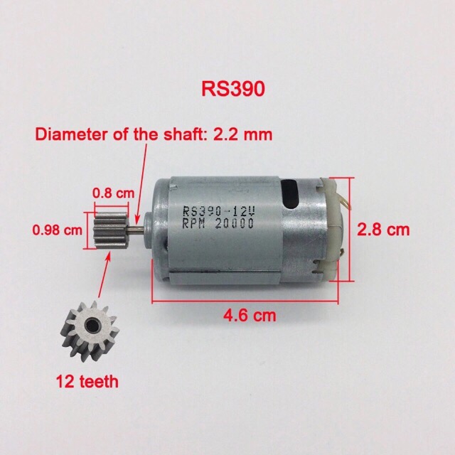 [ SIÊU RẺ ] Mô Tơ Rs550 12V-15.000 Vòng Có Quạt Gió Tản Nhiệt