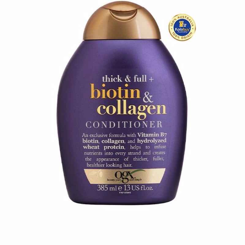 Dầu xả Chống rụng tóc OGX Thick & Full Biotin & Collagen Conditioner 385ml