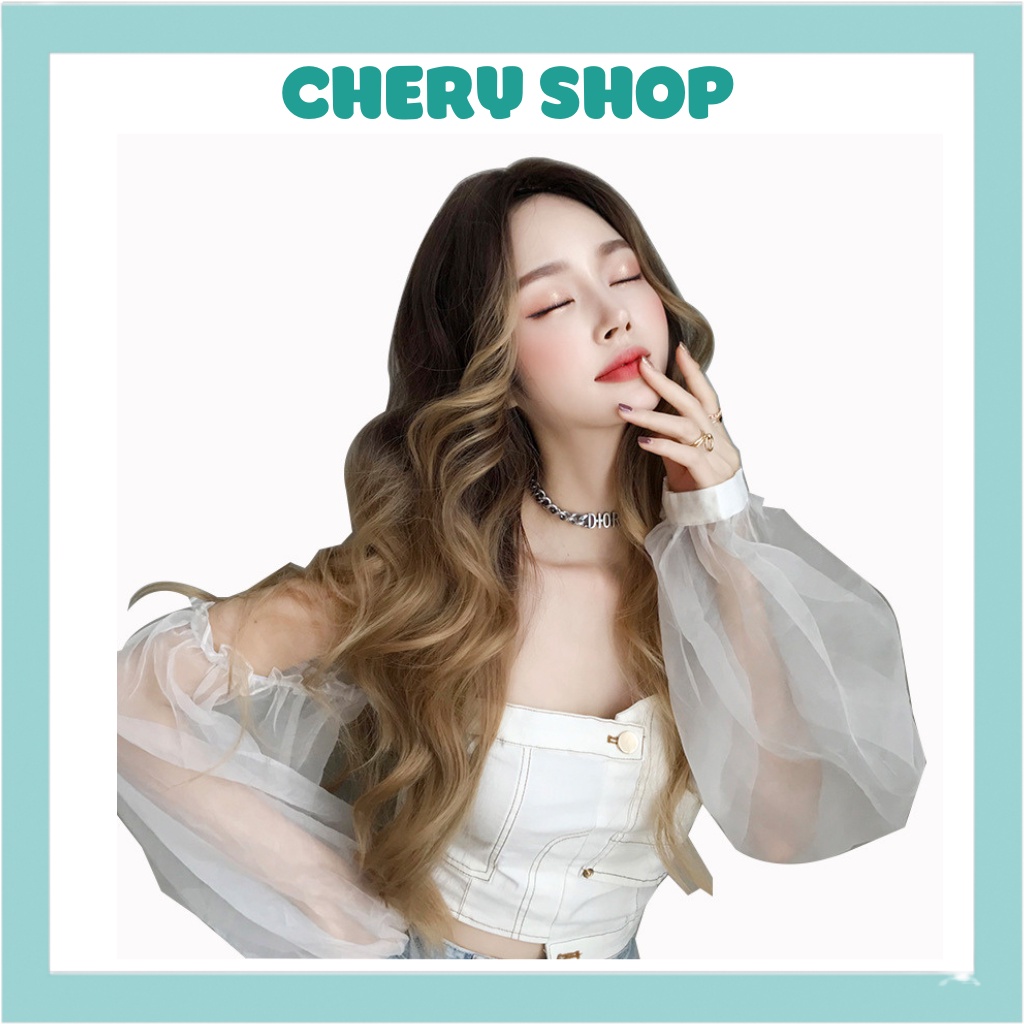 Tóc giả nữ đẹp ,,💄 FREESHIP 💄 nguyên đầu 2 mái bay vang tây