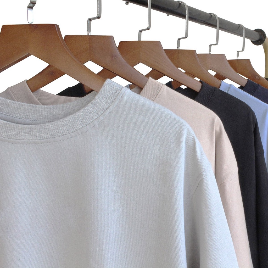 Áo Thun Tay Lỡ BASIC 6 Màu Trơn Phông Unisex Nam Nữ Cotton Oversize Form Rộng LUNACY | BigBuy360 - bigbuy360.vn