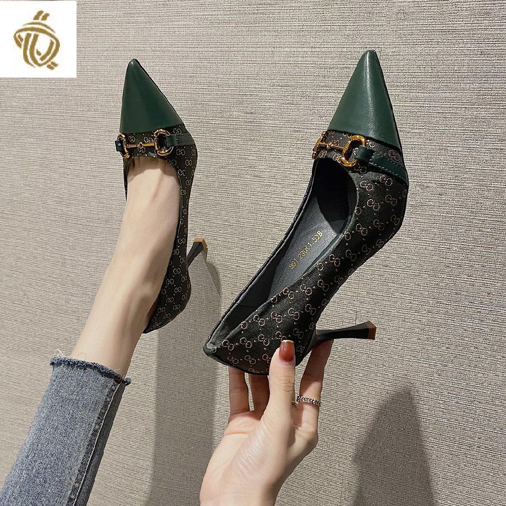 Giày Cao Gót Nữ Mũi Nhọn Phong Cách Thời Trang Mùa Thu Mới