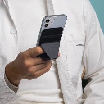 Giá đỡ điện thoại kiêm ví đựng thẻ MOFT Snap-On MagSafe iPhone 12 series sử dụng từ tính không dán MOF-12