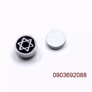 Bông tai hít, bông tai nam châm inox tròn