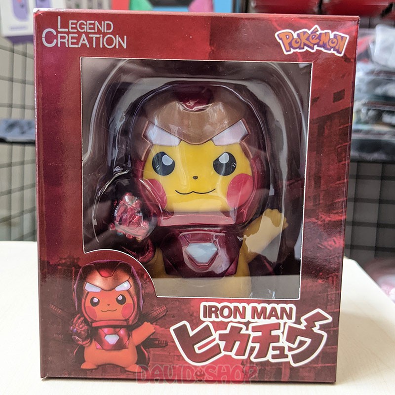 Mô hình Figure Pikachu cosplay Iron Man Búng Tay