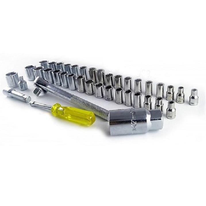 Bộ khấu mở siết ốc và bugi 40 chi tiết loại tốt