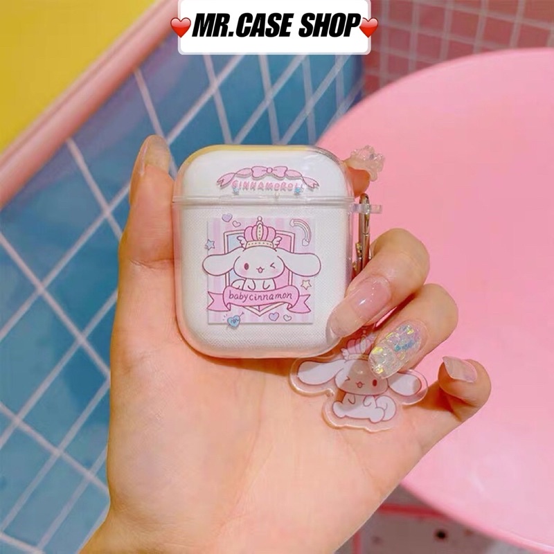 Case Airpods 1/2 /Pro Vỏ Ốp Tai Nghe Hình Thỏ Xanh Và Thỏ Hồng Kèm Móc - Mr.Case AirPods