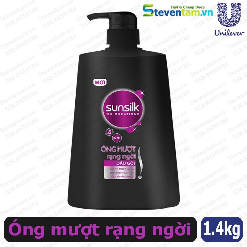 Dầu gôi SUNSILK đen 1400g