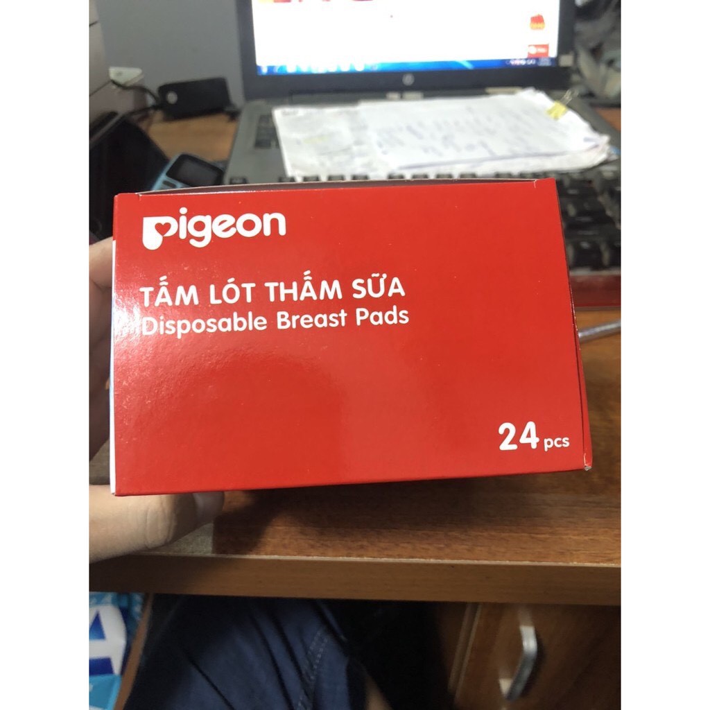 [Mã FMCGSALE24 giảm 8% đơn 500K] Miếng lót thấm sữa pigeon hộp 24 miếng hàng Việt Nam