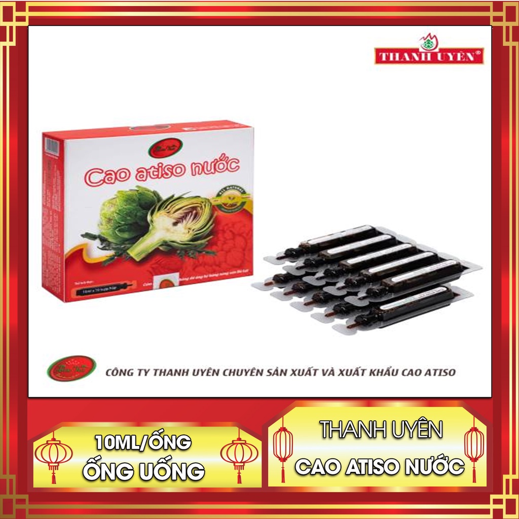 Cao Atisô Nước THANH UYÊN cô đặc Hộp 10 ống Thanh L ọ c G a n M á u, Pha Nước Uống Trực Tiếp