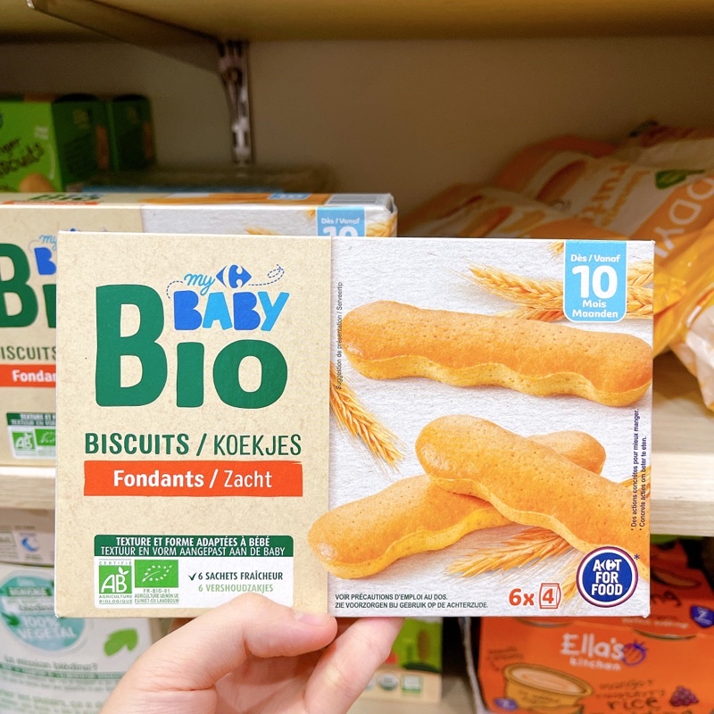 Bánh Quy Không Chứa Sữa Bledina, Baby Bio Cho Bé Từ 10m