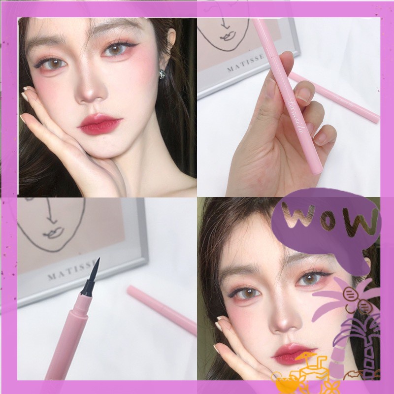 Bút Kẻ Mắt HỒNG YÊU Lameila long lasting eyeliner nội địa lâu trôi chống nước bút dạ dễ kẻ sỉ tốt NGỰA BEUTY