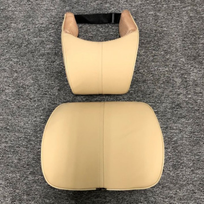Sản Phẩm Bộ Gối Tự Đầu - Lưng Dùng Trên Xe Hơi, Ô Tô Chất Liệu 100% Cao Su Non Cao Cấp: Mã DC-TCTL01 .