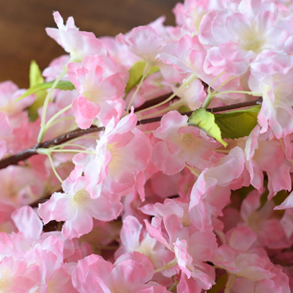 1 Bó 4 Nhánh Hoa Anh Đào Giả Bằng Lụa Trang Trí Nhà Cửa / Tiệc Cưới