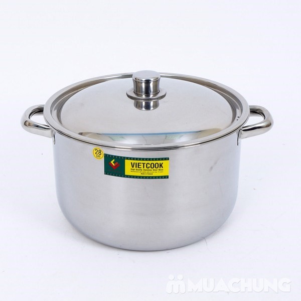 NỒI INOX 1 ĐÁY VIETCOOK CÁC SIZE 14, 16,18,22CM