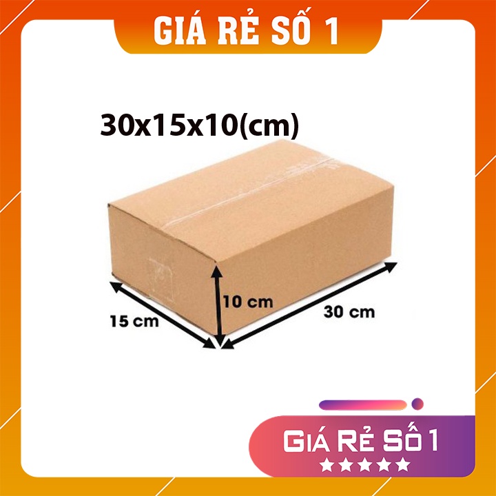 [Giá Sập Sàn] 30x15x10 Hộp carton đóng hàng, hàng ship cod