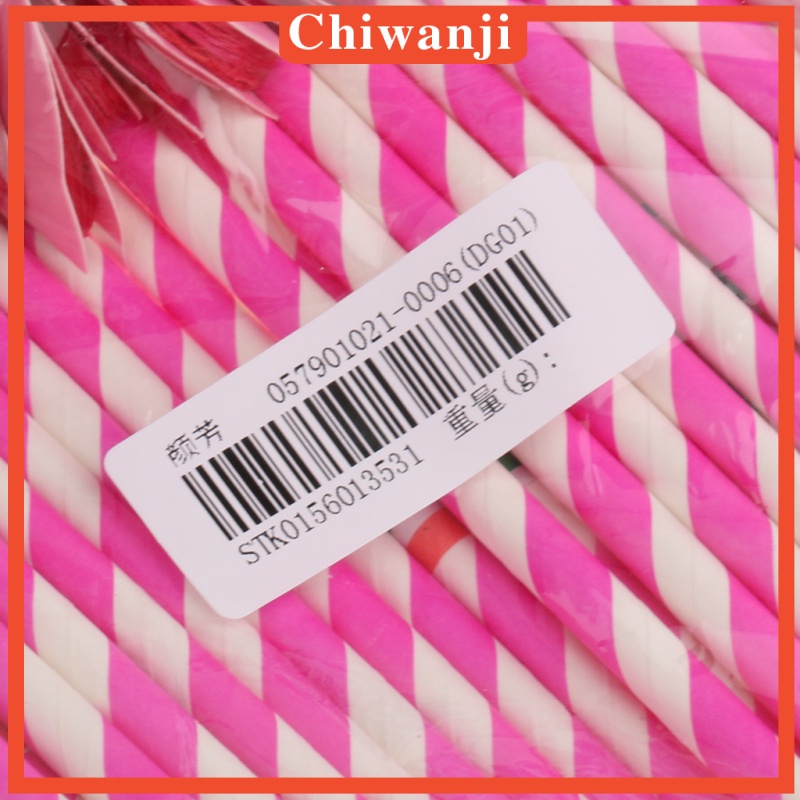 2x25pcs Flamingo Striped Straws Luau Tropical Beach Party Barware Favor Pink