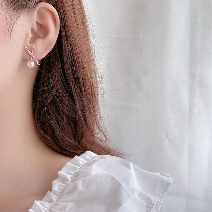 Khuyên tai phối XO thanh lịch nhẹ nhàng KT216