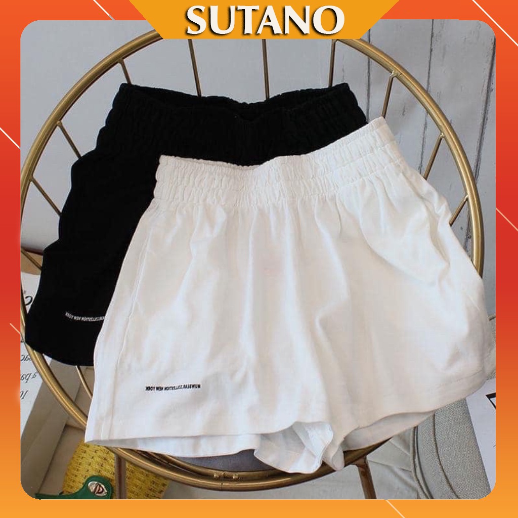 Quần short unisex_quần sooc đùi đẹp chun thêu siêu Hot Q397 SUTANO