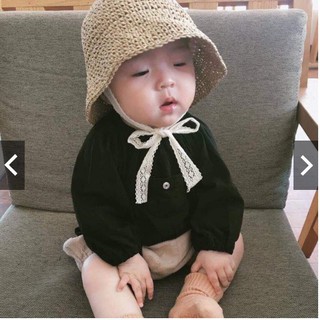 Mũ Cói Ajuma Mềm Cho Bé Yêu