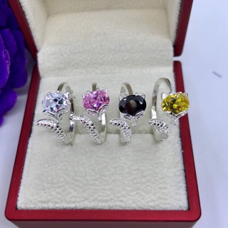 Nhẫn hồ ly đá phong thủy Freesize