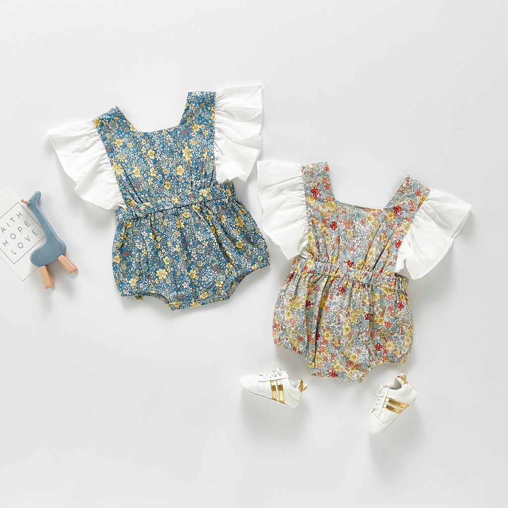 Áo Liền Quần Phối Ren Cho Bé