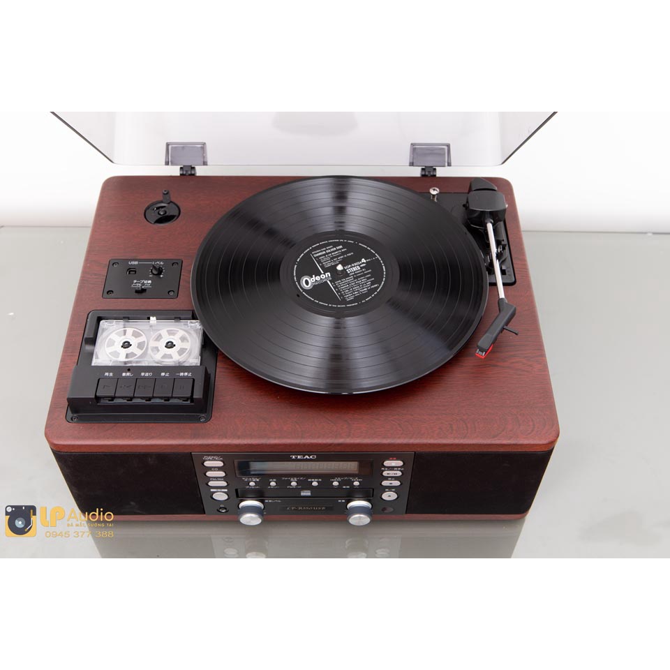 MÁY ĐĨA THAN VINYL LP-R550USB màu nâu