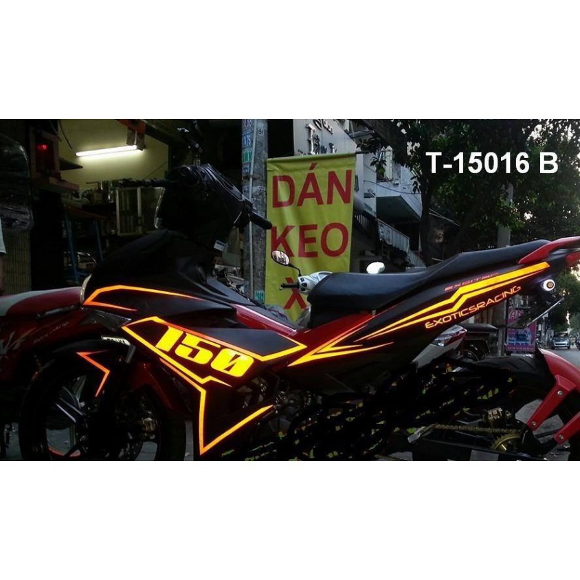 Tem dán vành phản quang xe máy-tem vành chỉ Decal -Decal dán phản quang chống thấm nước
