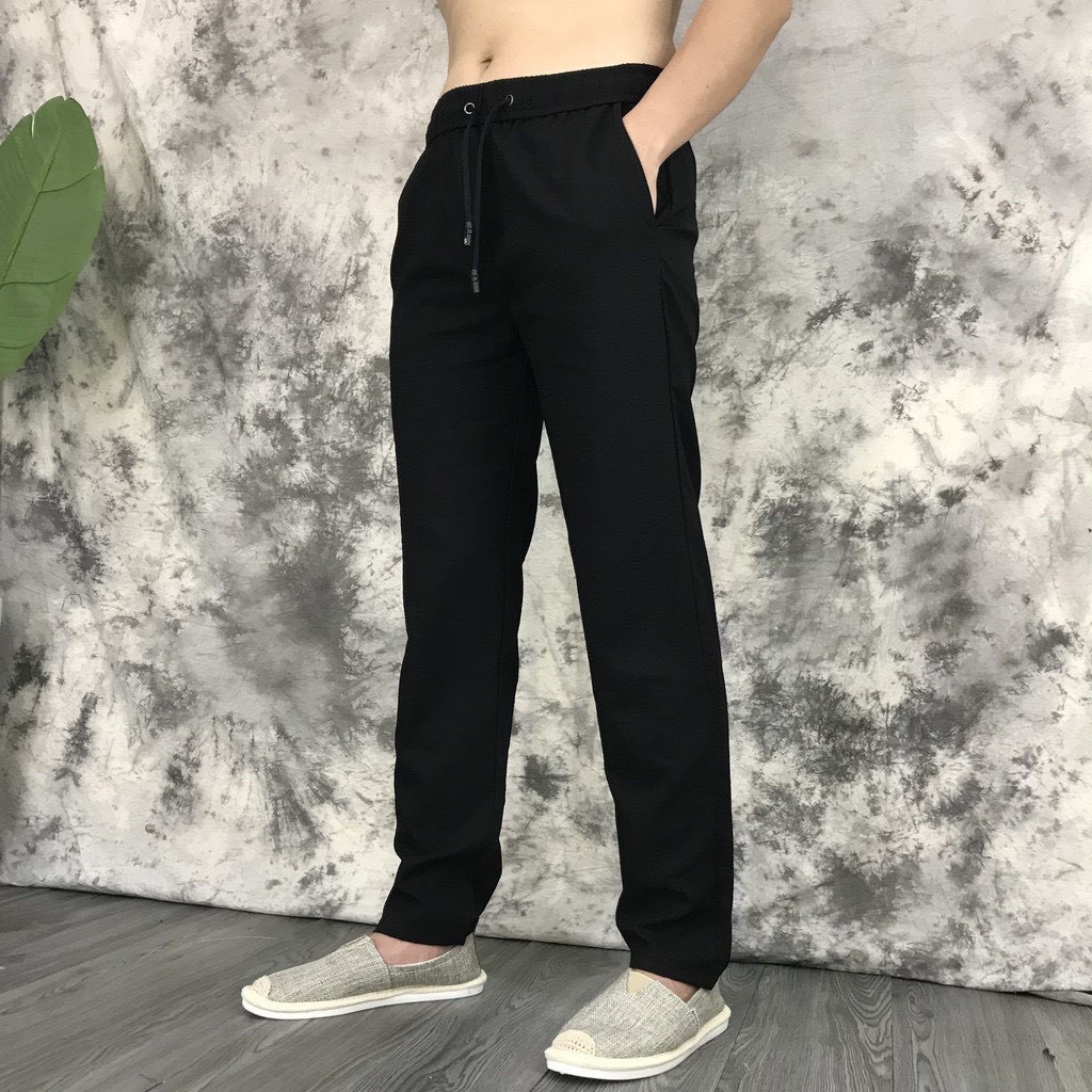 Quần đũi nam dài ống suông Hàn Quốc dáng ôm