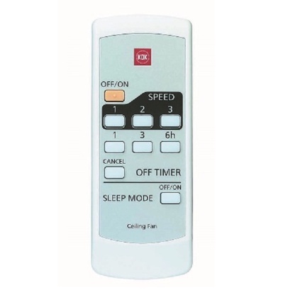 Remote Quạt Trần 4 cánh KDK M56XR - M56PR - Hàng Chính Hãng - Linh Kiện Quạt KDK / Điều Khiển Từ Xa