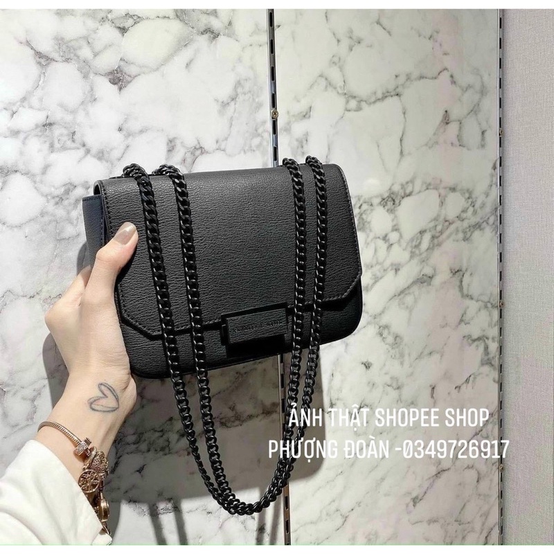 Túi C.K mã 95 Xuấtttttt da sần Khoá bấm  size 20cm(ko hộp)