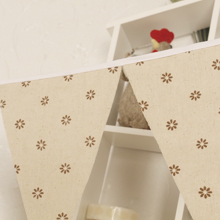 Vải linen họa tiết Hoa bi V-A07